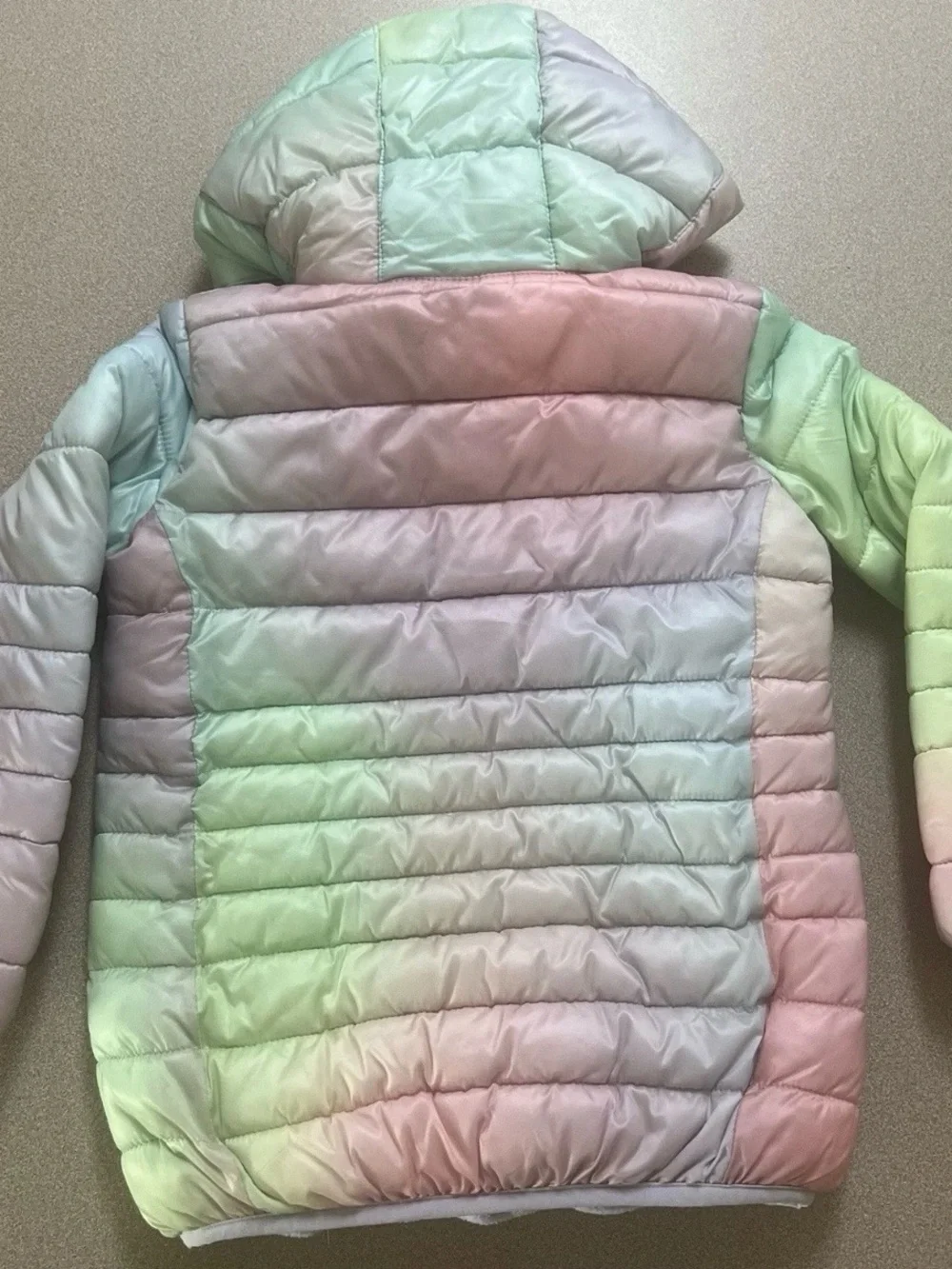 Nike Kids Pastel Ombre Puffer Jacket in Mint, Pink & Lavender